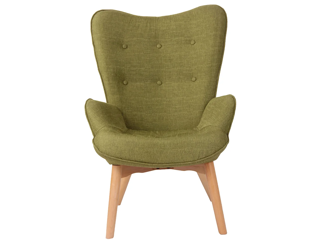 Fauteuil - Stof & antiek licht - groen - Durham