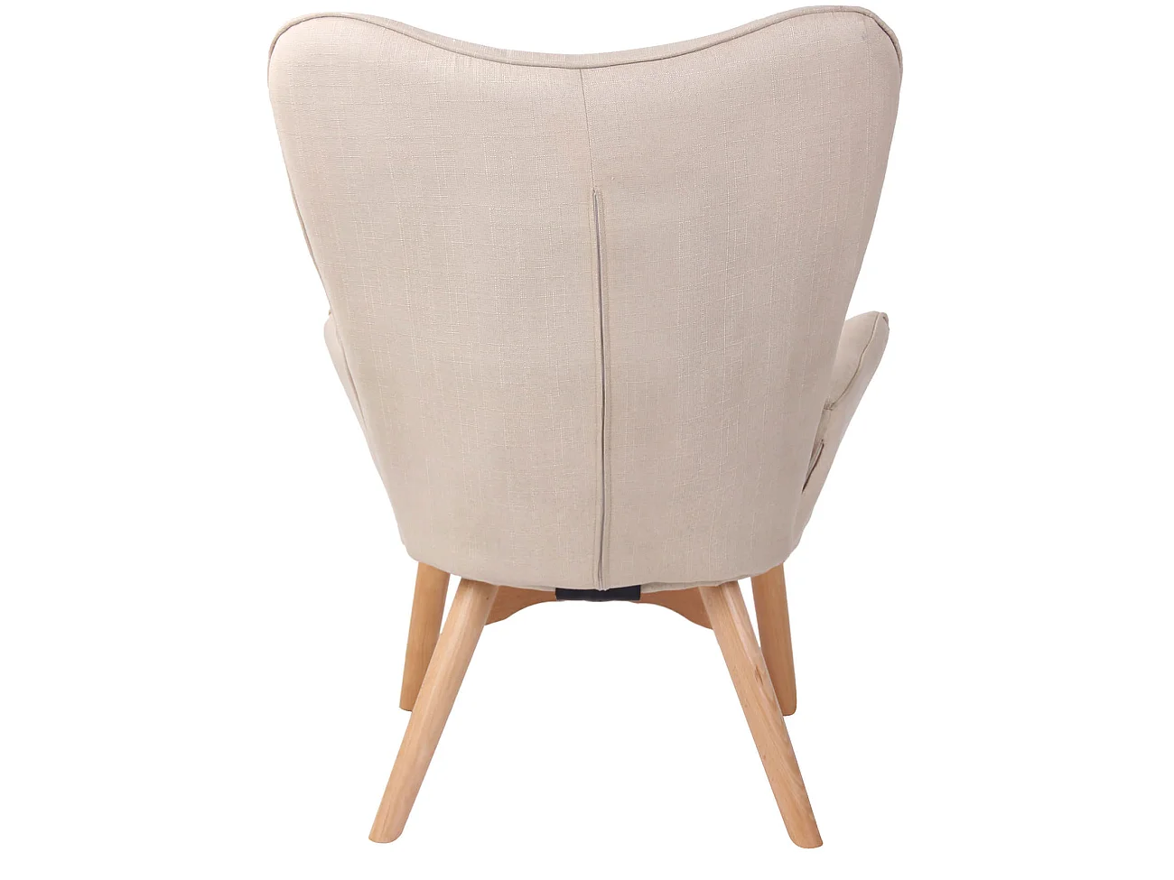Fauteuil - Stof & antiek licht - creme - Durham