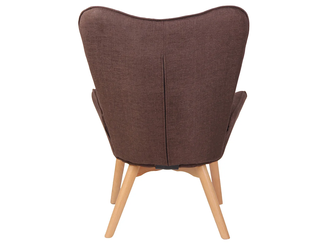 Fauteuil - Tissu & Bois - Marron - Durham
