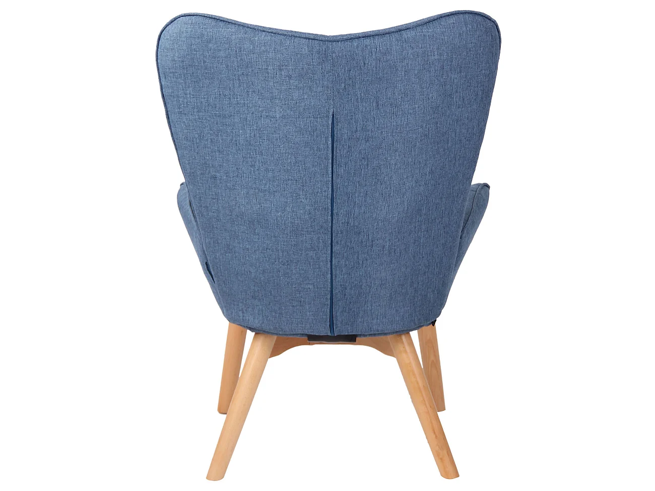 Sessel - Stoff & antik-hell - blau - Durham