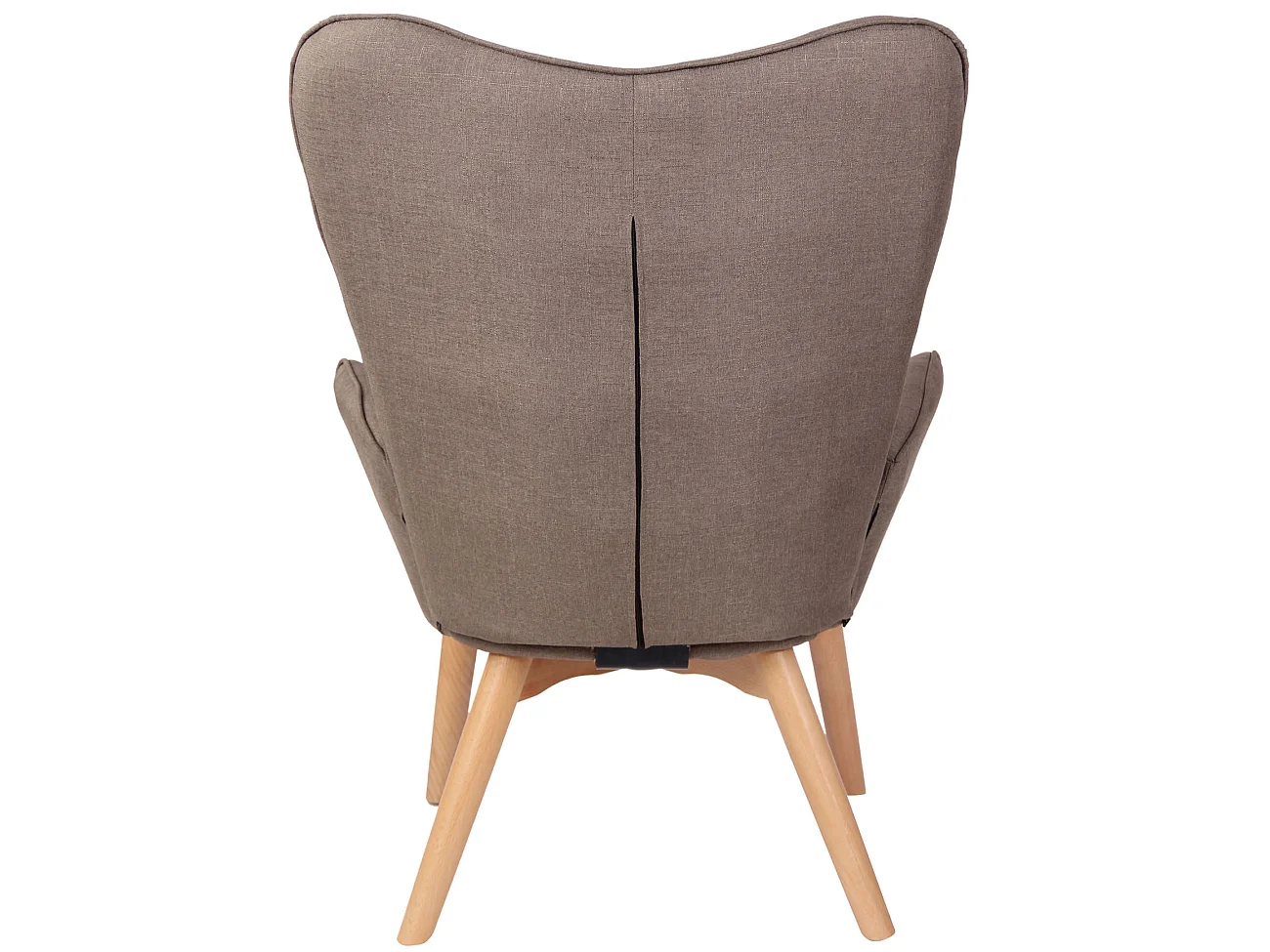 Fauteuil - Tissu & Antique clair - Taupe - Durham