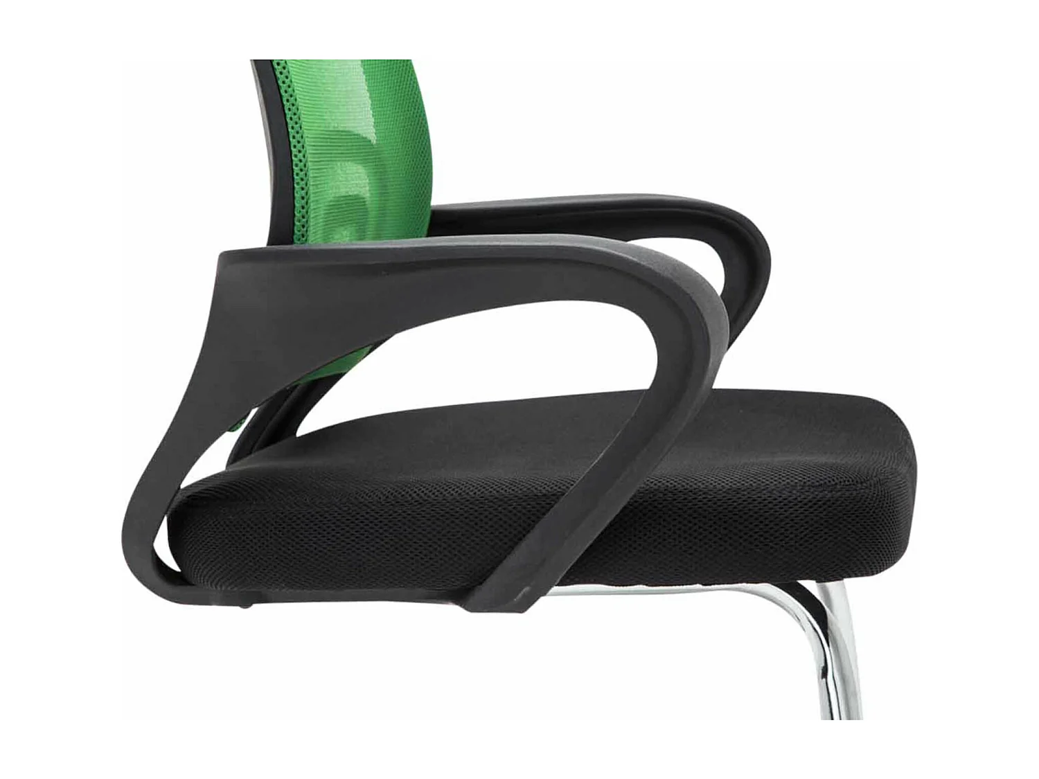 Lot de 2  chaises oscillantes - Tissu & Noir - Vert - Eureka