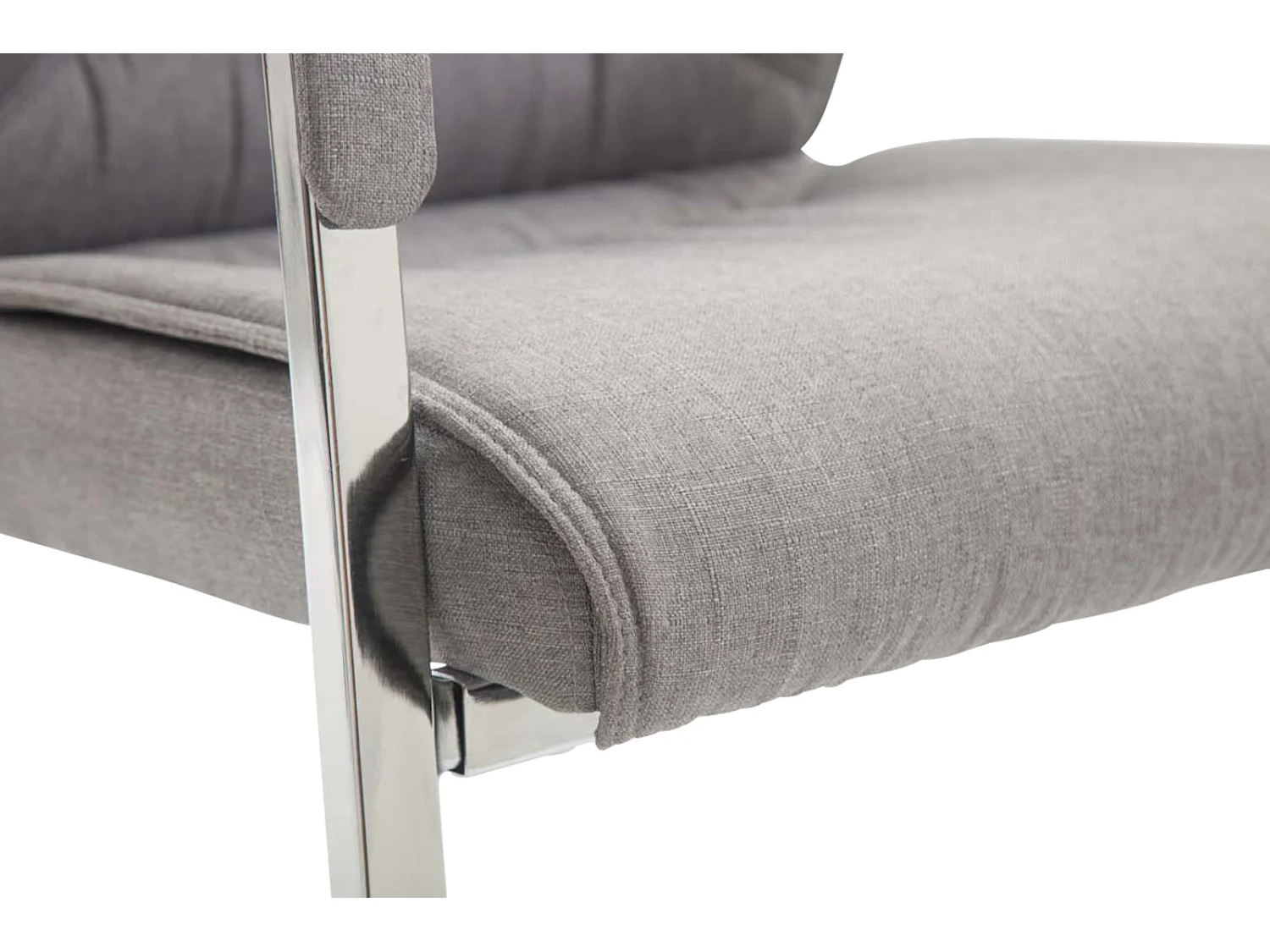 Lot de 2  chaises oscillantes - Tissu & Nature - Gris - XXL Anubis