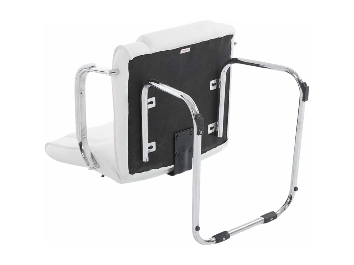 Lot de 2  chaises oscillantes - Similicuir & Nature - Blanc - Attila