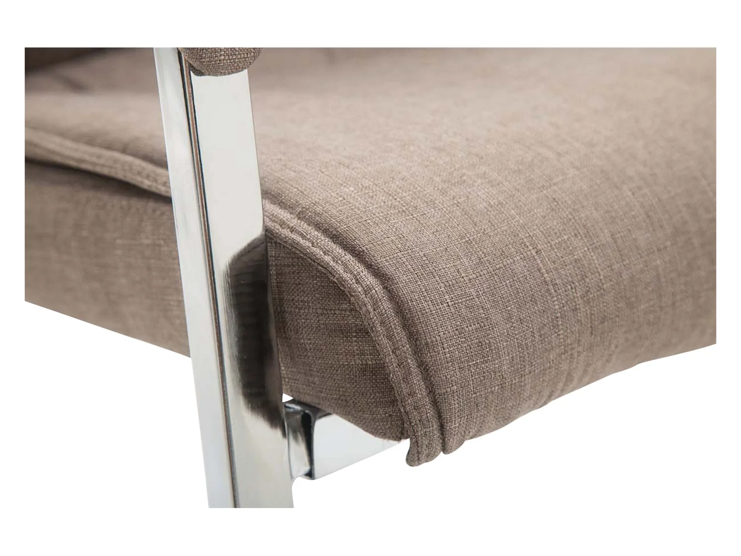 Lot de 2  chaises oscillantes - Tissu & Nature - Taupe - XXL Anubis