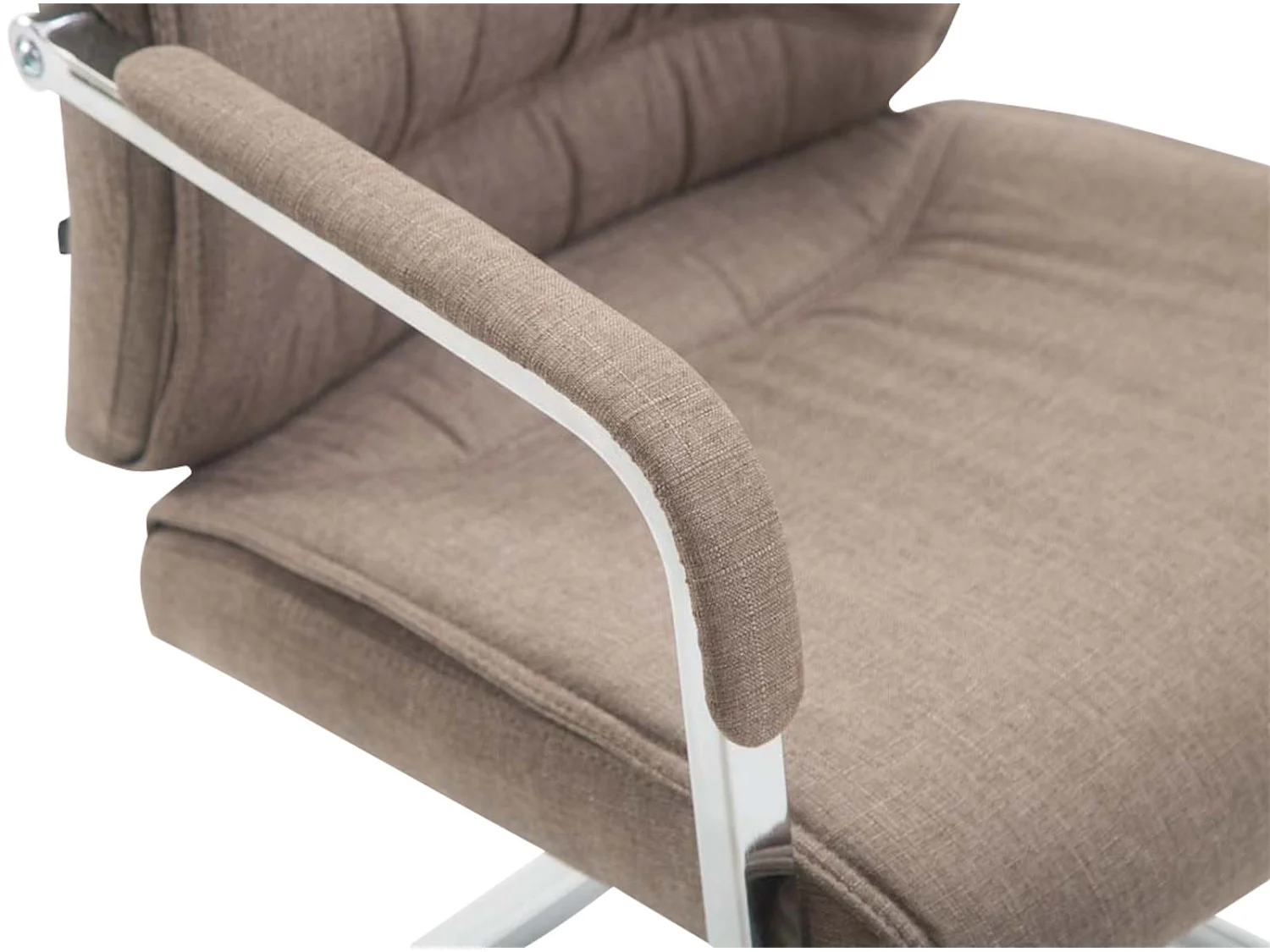 Lot de 2  chaises oscillantes - Tissu & Nature - Taupe - XXL Anubis