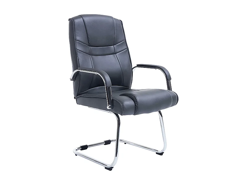 chaises oscillantes - Similicuir & Acier inoxydable - Gris - Attila