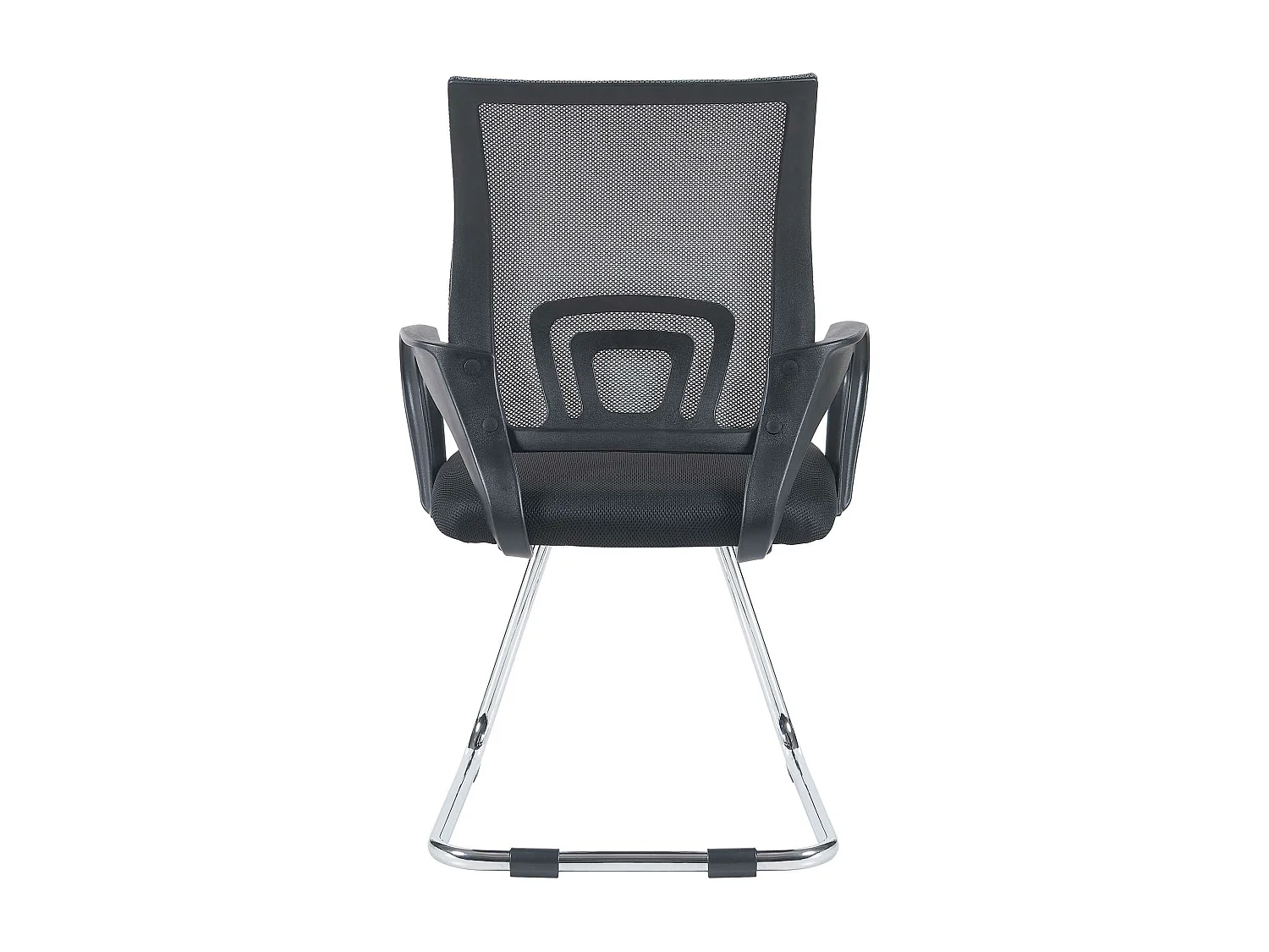 Lot de 2  chaises oscillantes - Tissu & Noir - Gris - Eureka