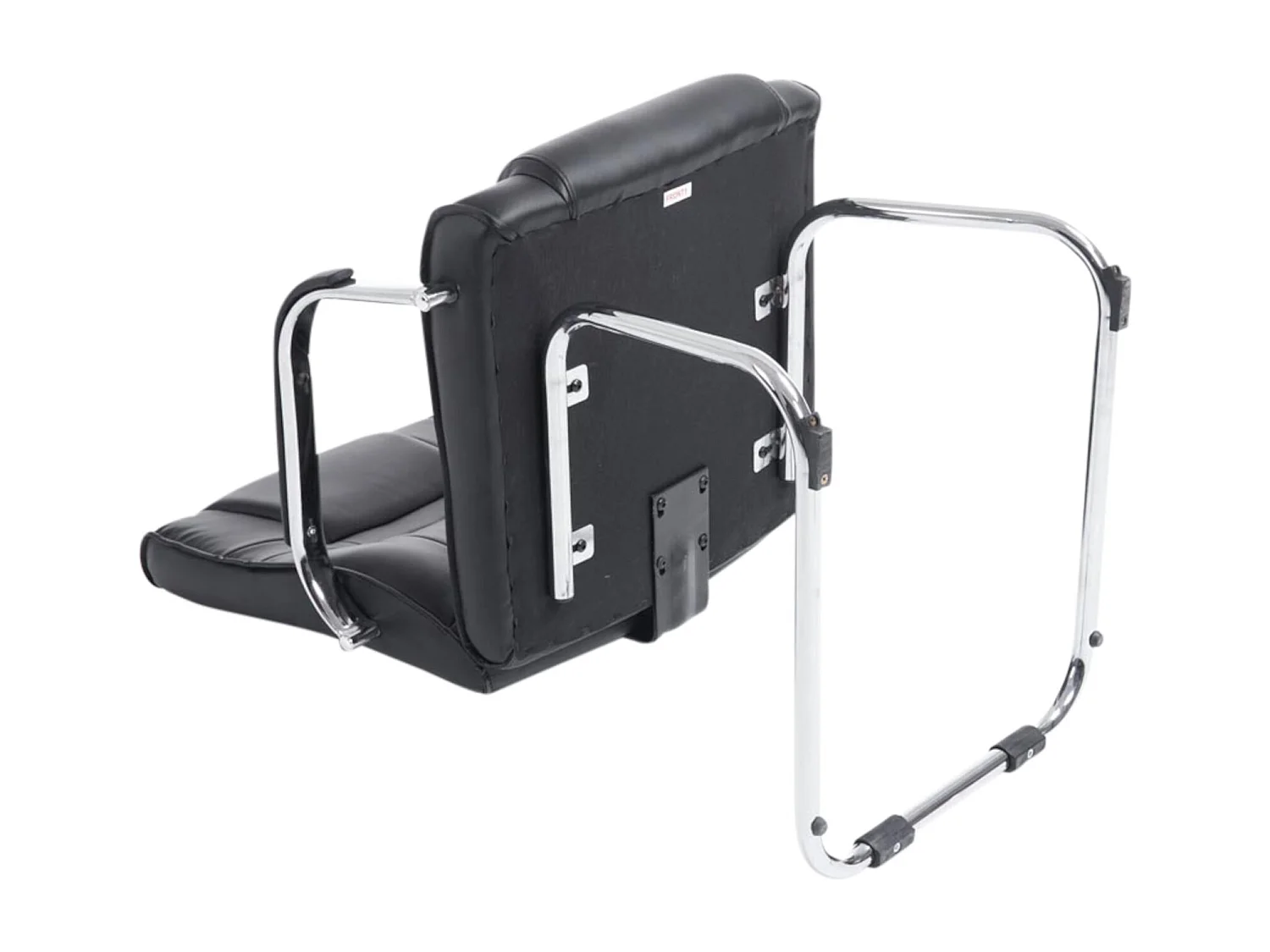 Lot de 2  chaises oscillantes - Similicuir & Nature - Noir - Attila