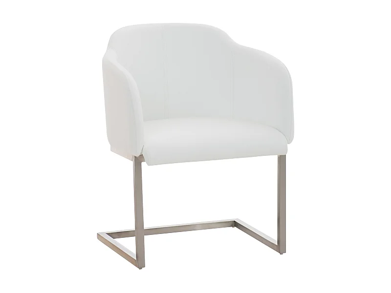 chaises oscillantes - Similicuir - Blanc - Magnus