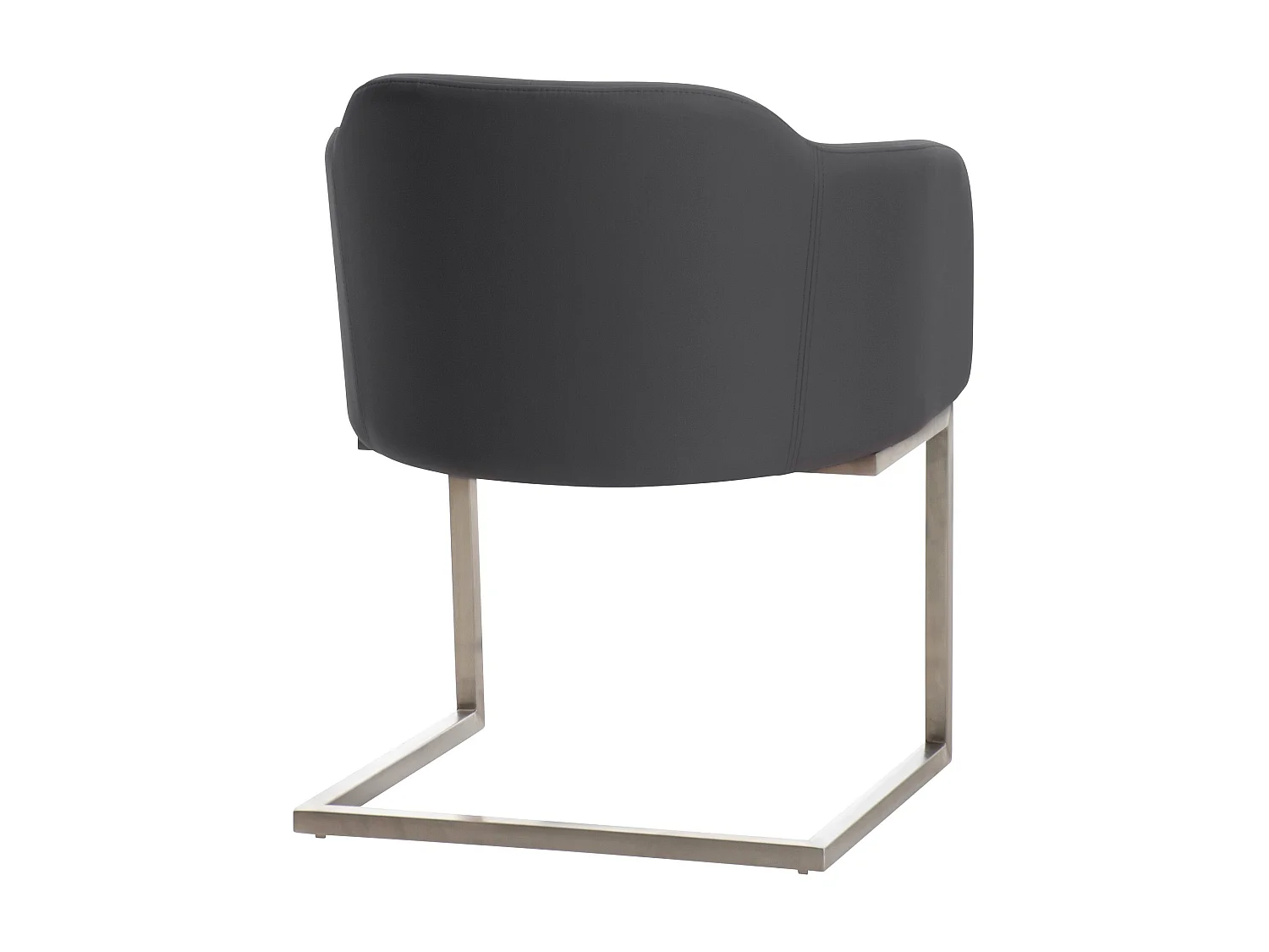 chaises oscillantes - Similicuir - Gris - Magnus