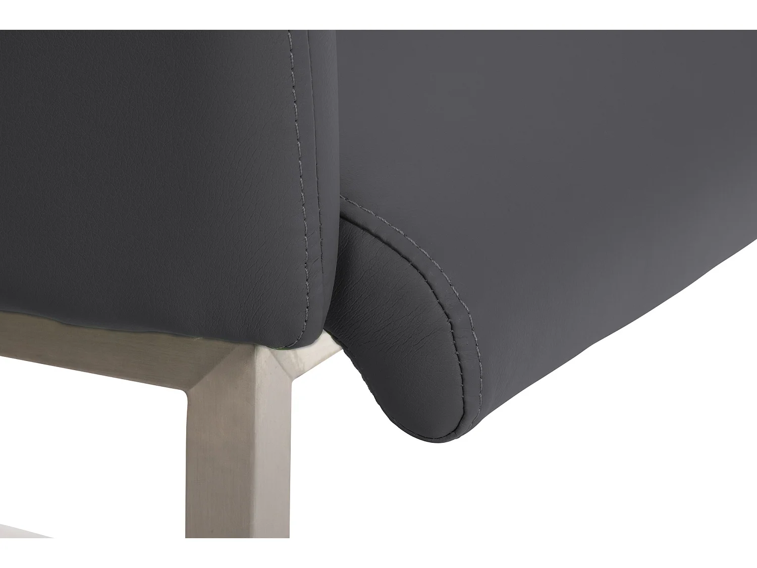 chaises oscillantes - Similicuir - Gris - Magnus