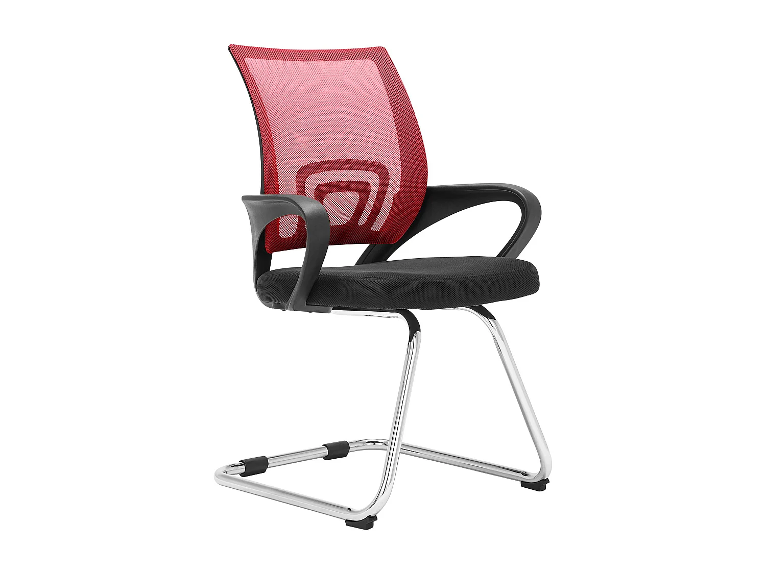 schommelstoelen - Stof & zwart - rood - Eureka