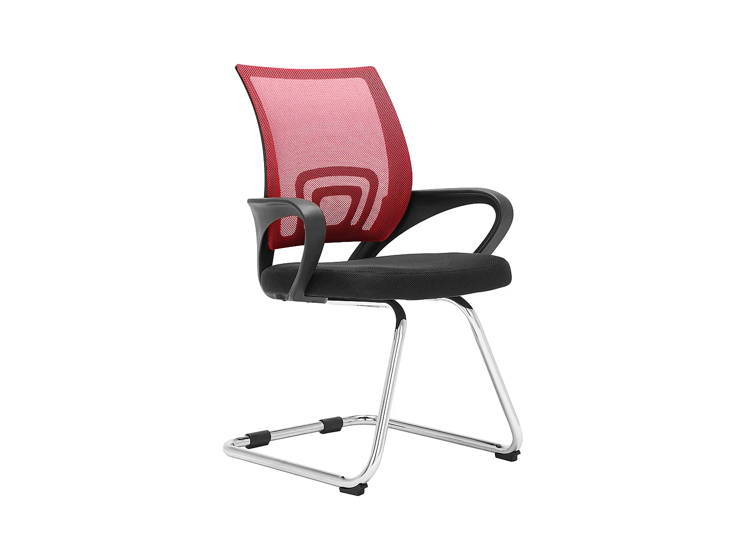 chaises oscillantes - Tissu & Noir - Rouge - Eureka