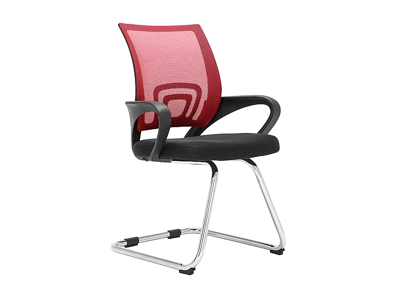 chaises oscillantes - Tissu & Noir - Rouge - Eureka