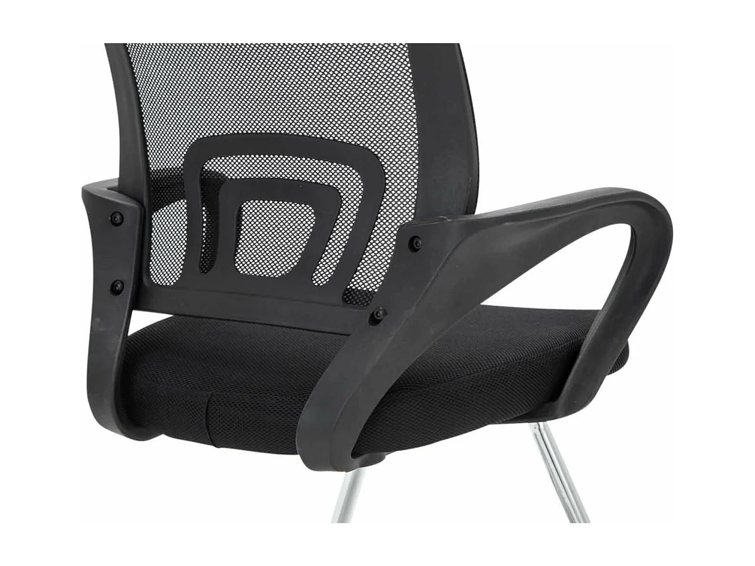 Lot de 2  chaises oscillantes - Tissu & Noir - Noir - Eureka