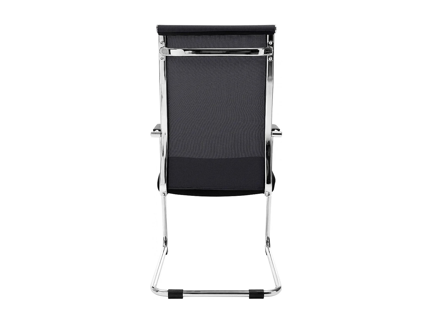 chaises oscillantes - Similicuir & Métal chromé - Noir - Brenda