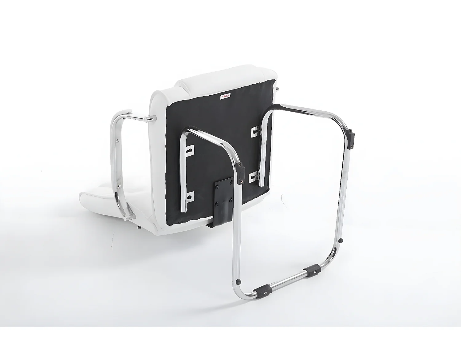 chaises oscillantes - Similicuir & Acier inoxydable - Blanc - Attila