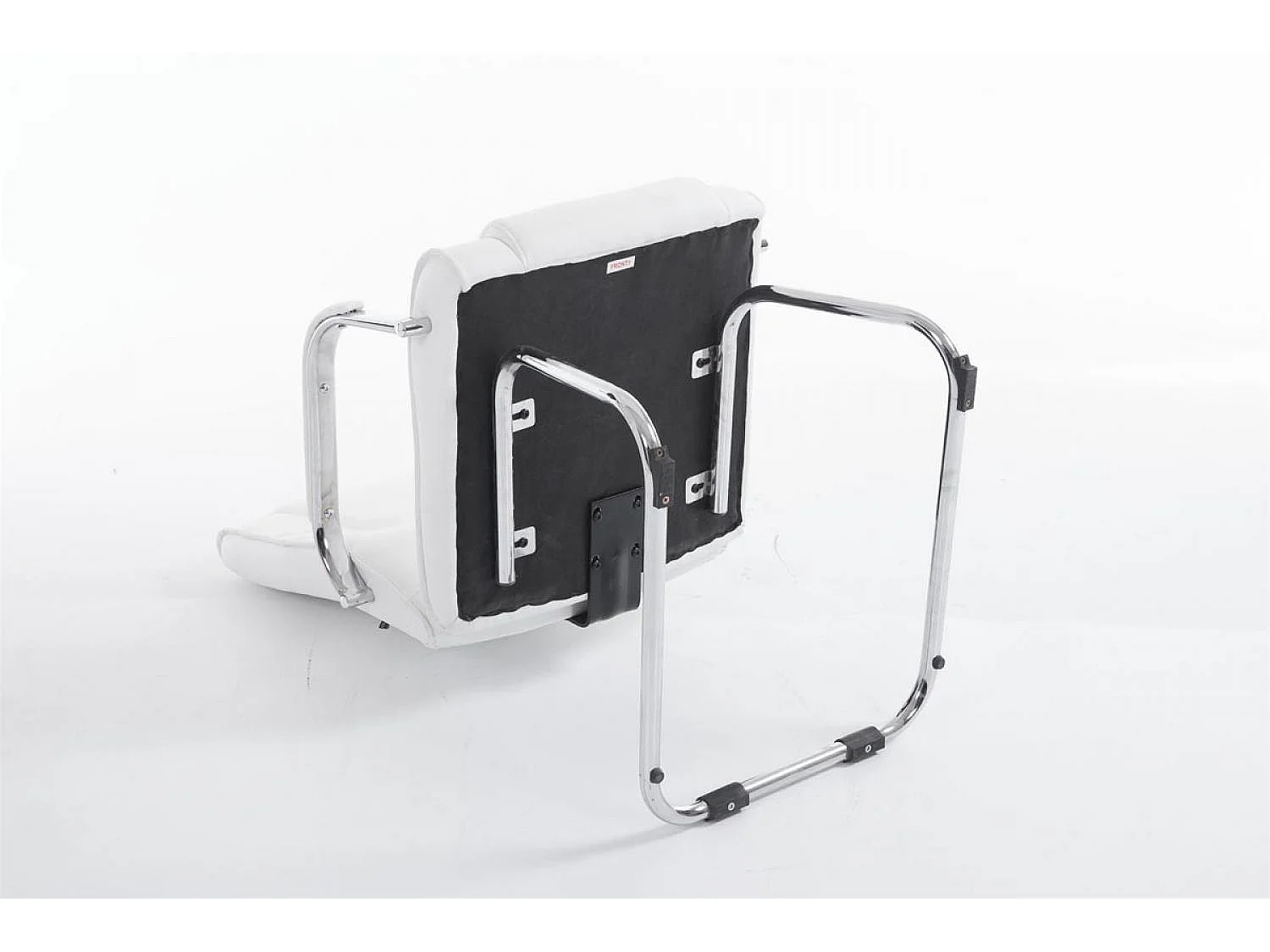 chaises oscillantes - Similicuir & Acier inoxydable - Blanc - Attila