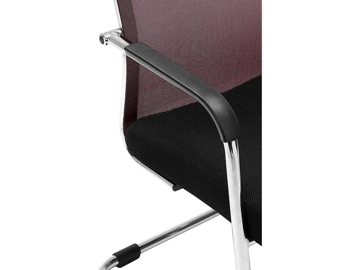 chaises oscillantes - Similicuir & Métal chromé - Marron - Brenda