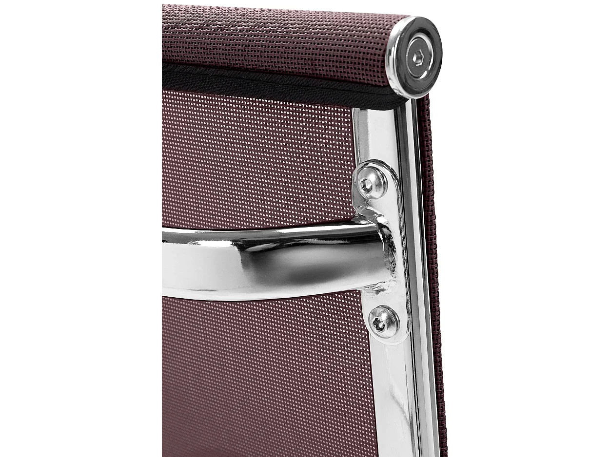 chaises oscillantes - Similicuir & Métal chromé - Marron - Brenda