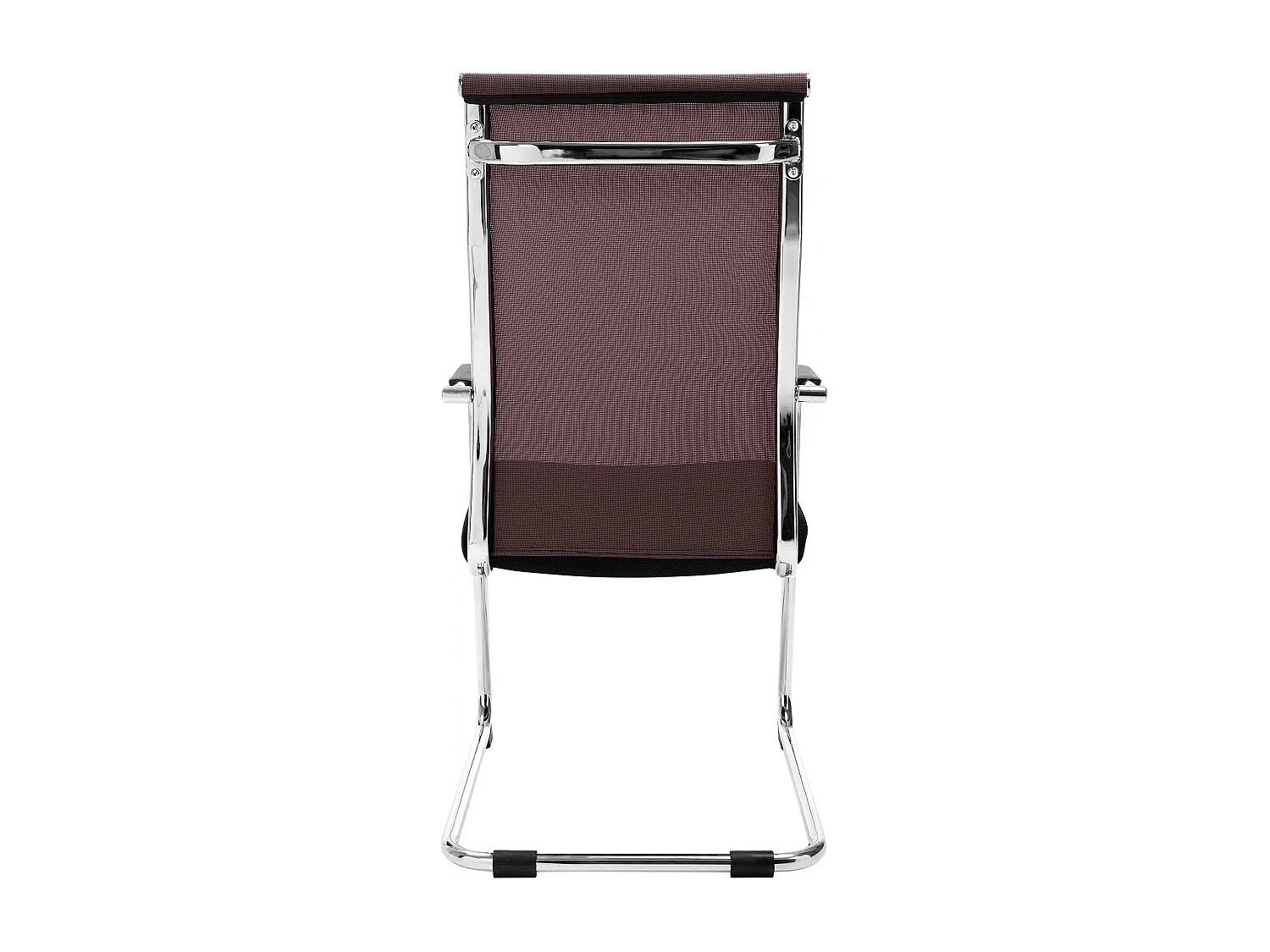 chaises oscillantes - Similicuir & Métal chromé - Marron - Brenda