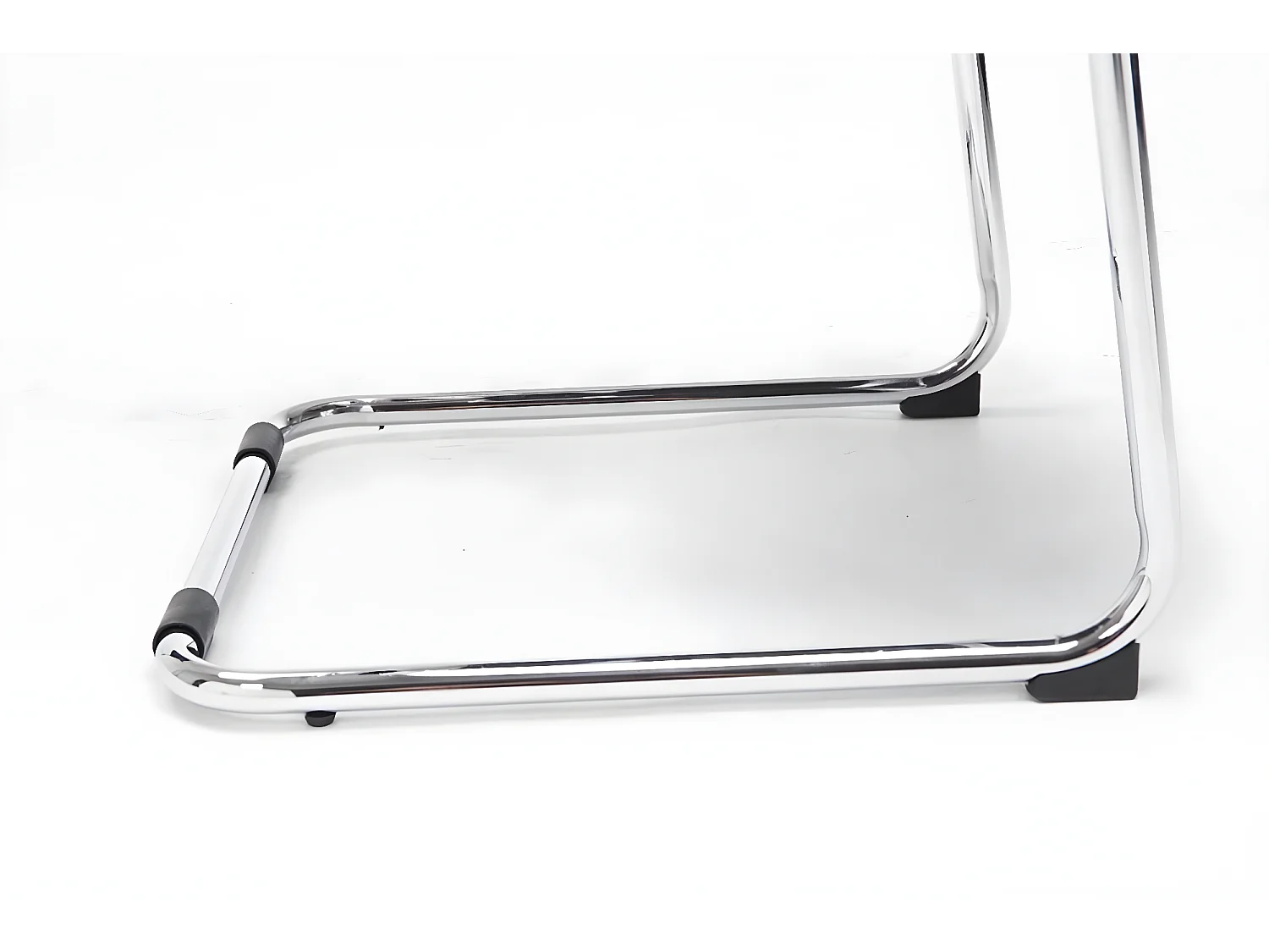 chaises oscillantes - Similicuir & Métal chromé - Marron - Brenda