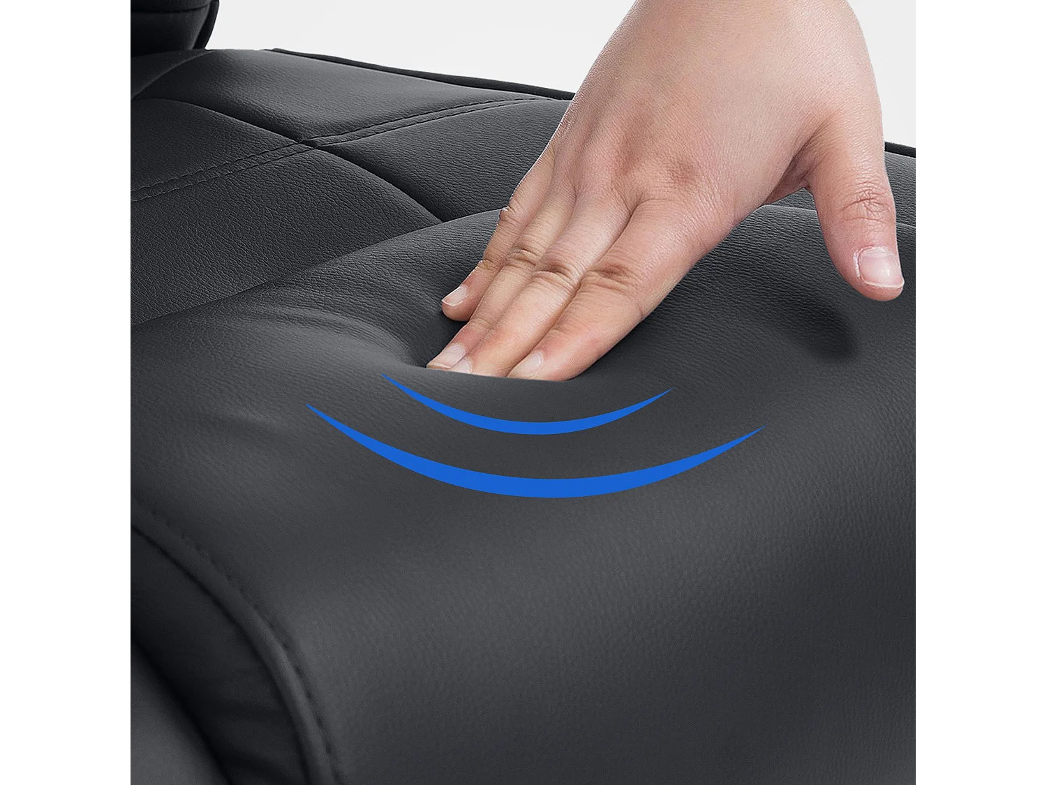 chaises oscillantes - Similicuir & Noir - Noir - Attila