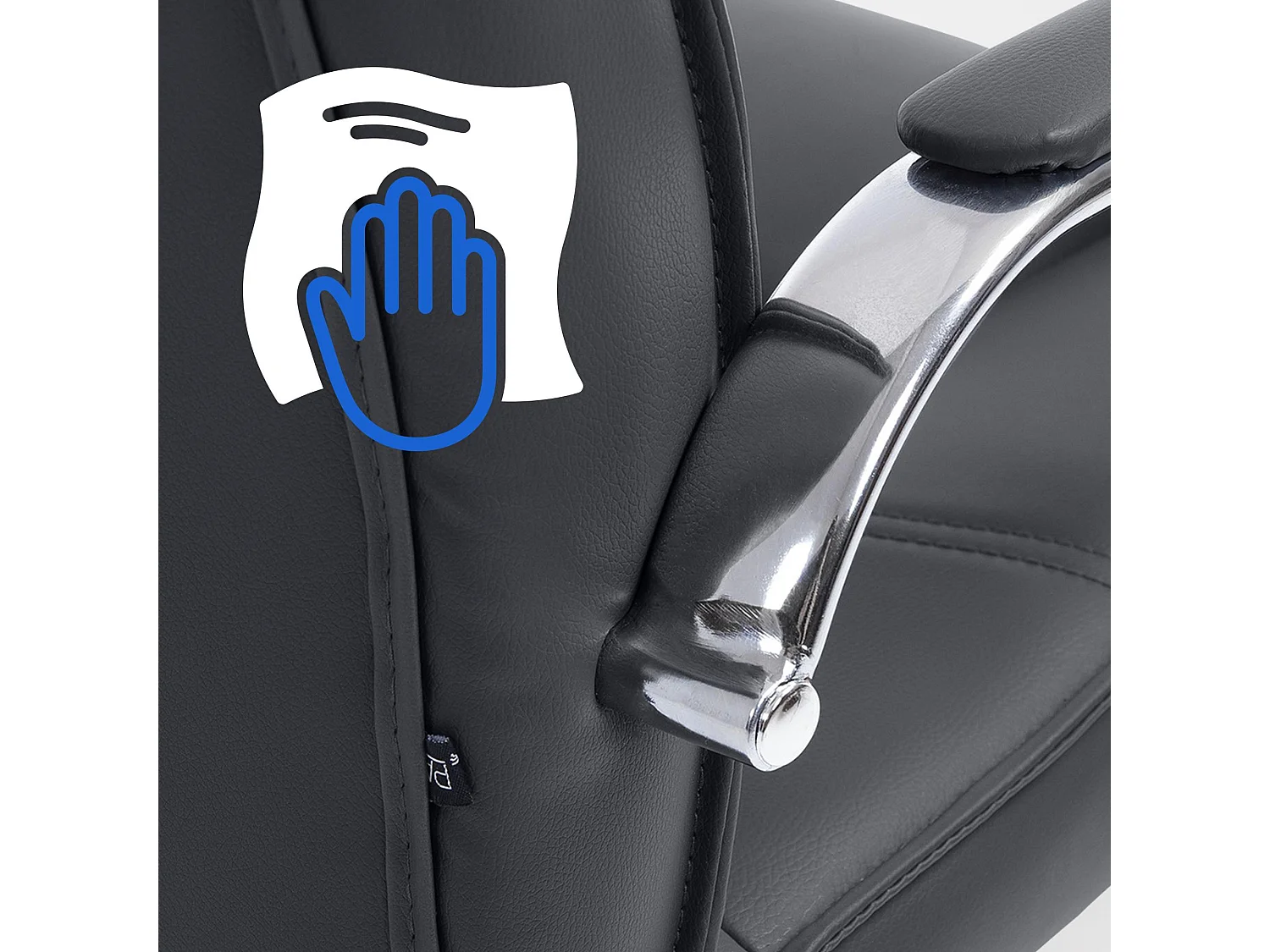 chaises oscillantes - Similicuir & Noir - Noir - Attila