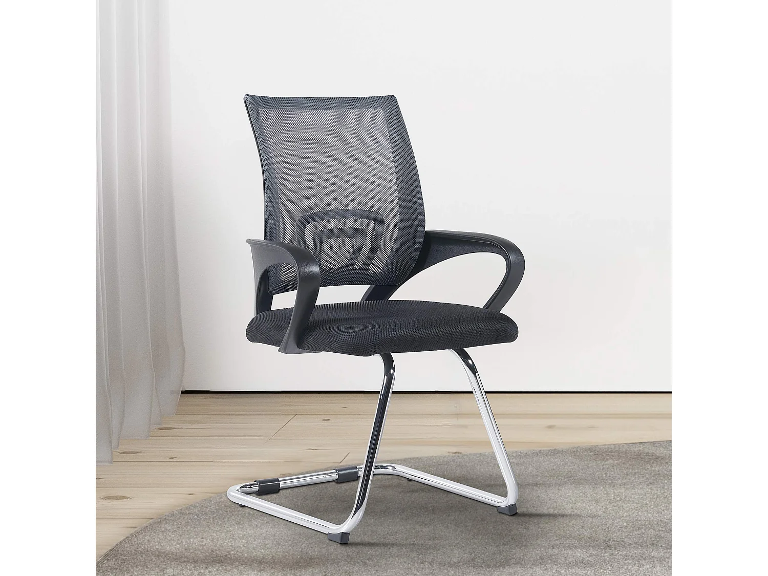 chaises oscillantes - Tissu & Noir - Gris - Eureka