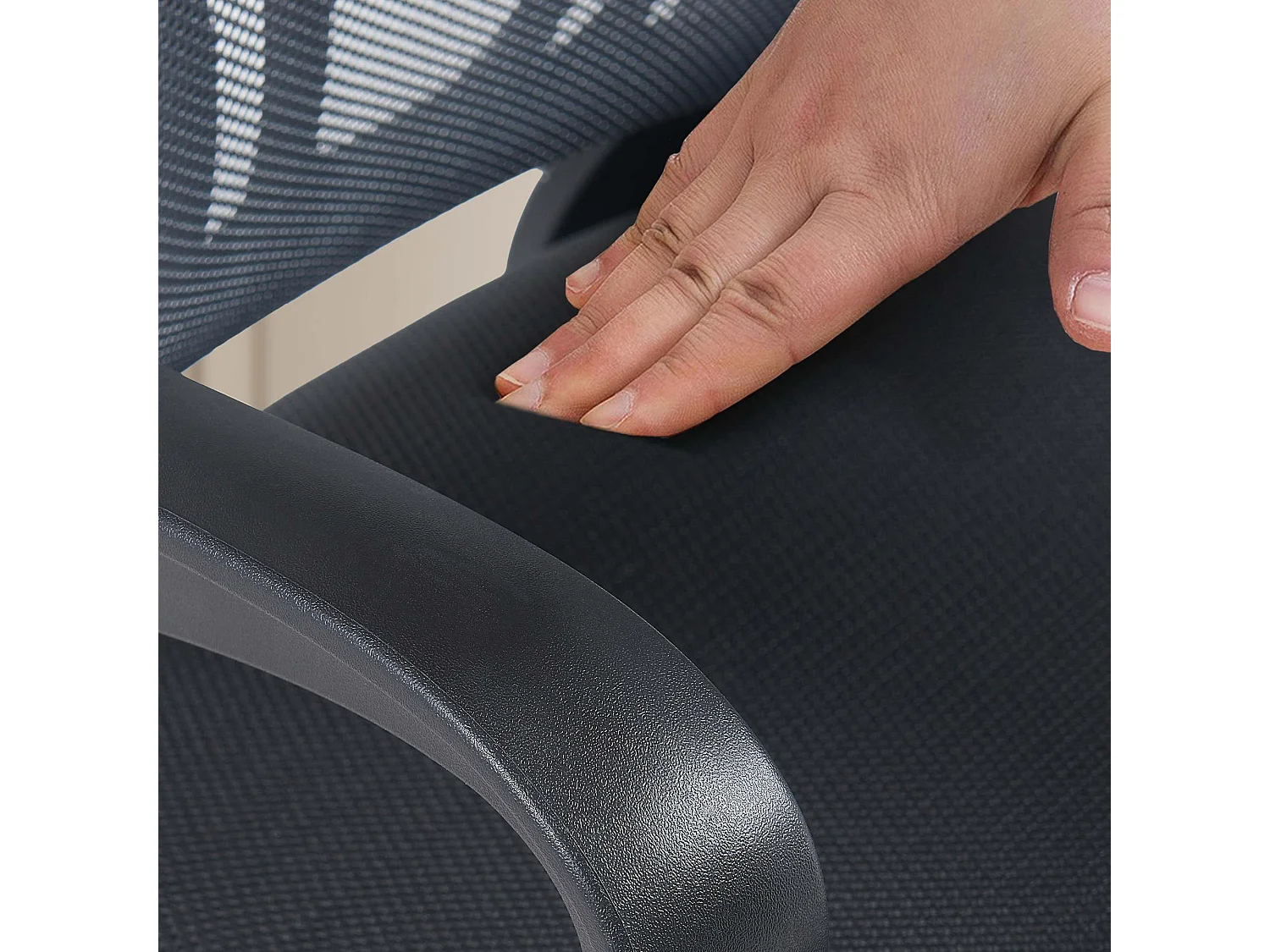 chaises oscillantes - Tissu & Noir - Gris - Eureka