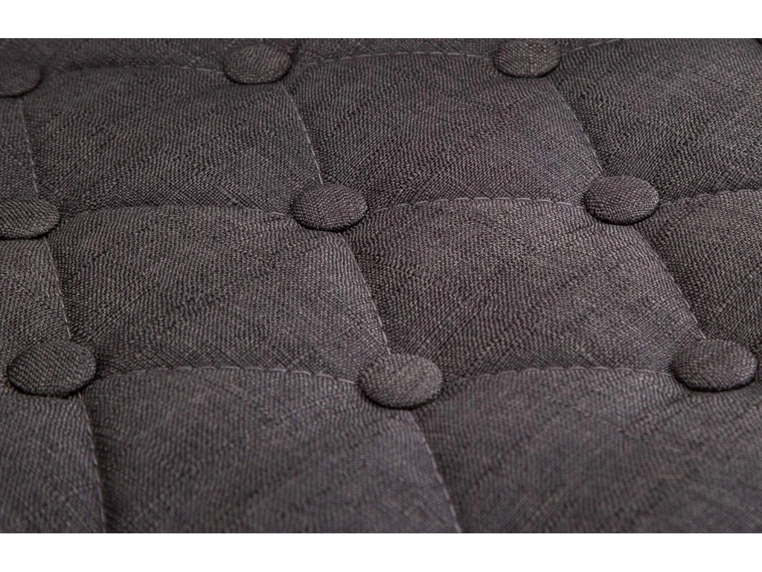 Fauteuil pivotant - Tissu & Antique clair - Gris foncé - Dublin