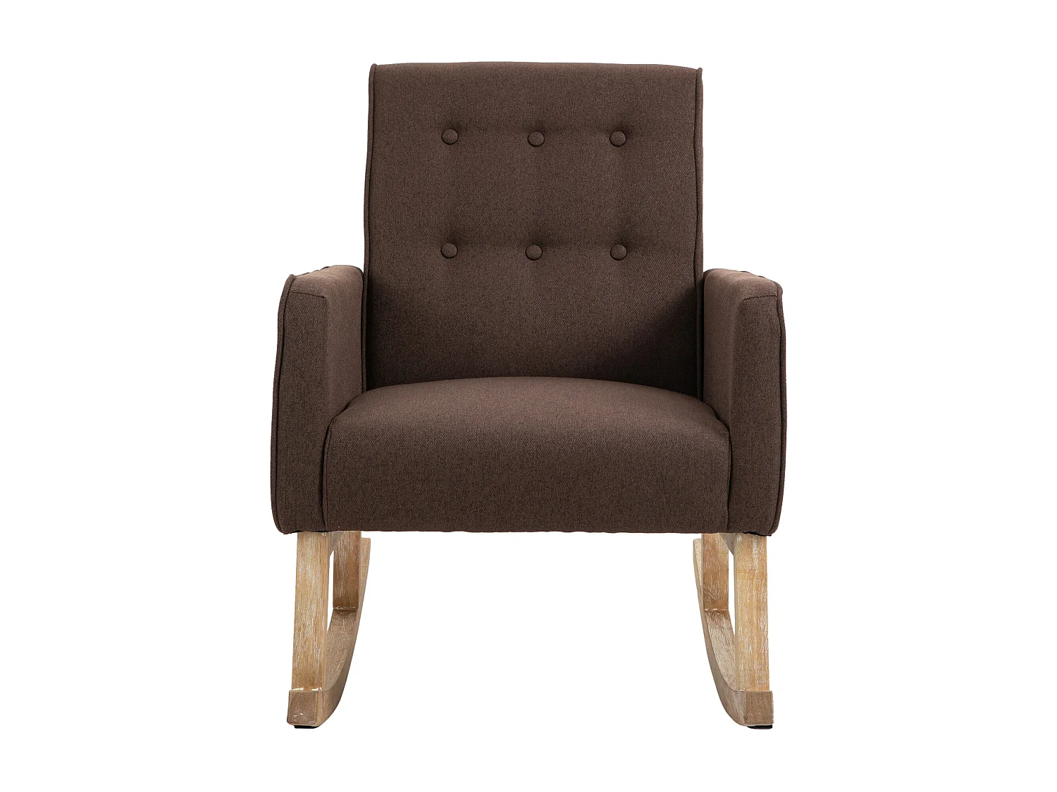 Fauteuil à bascule - Tissu - Marron - Dream