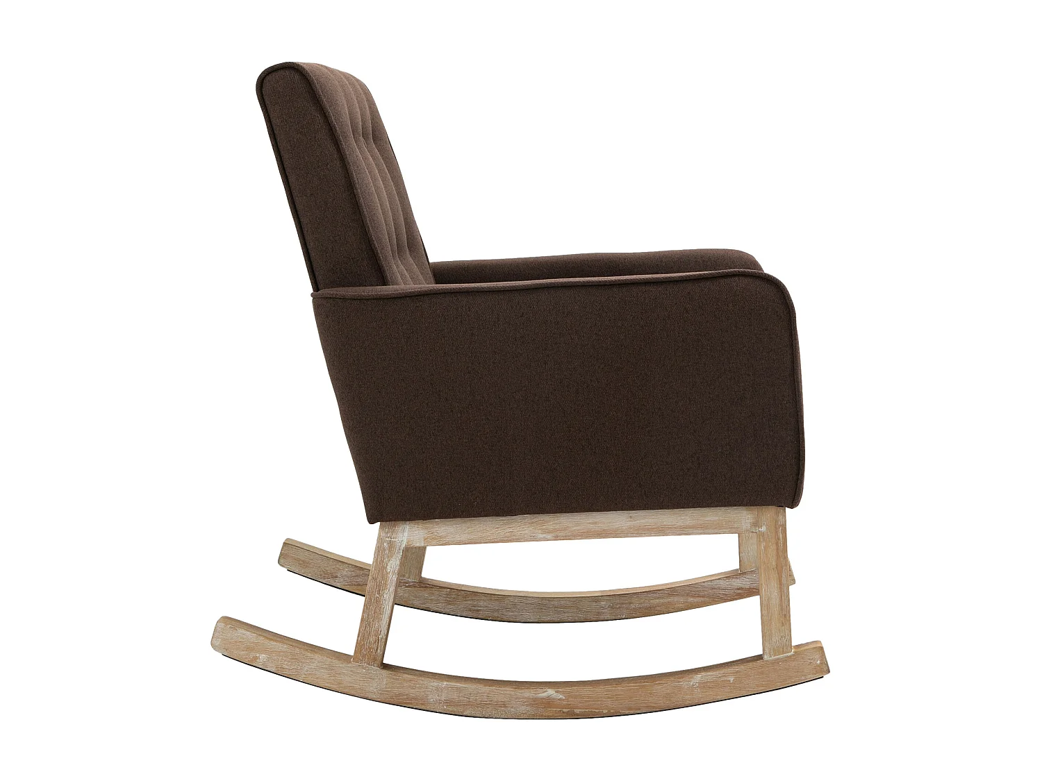 Fauteuil à bascule - Tissu - Marron - Dream