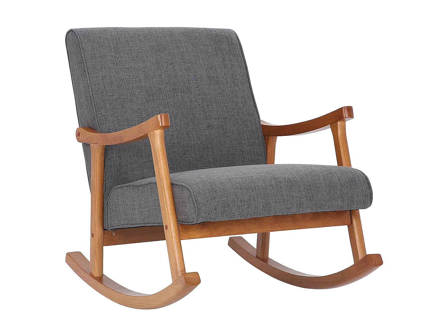 Fauteuil à bascule - Tissu & Nature - Gris clair - Morelia