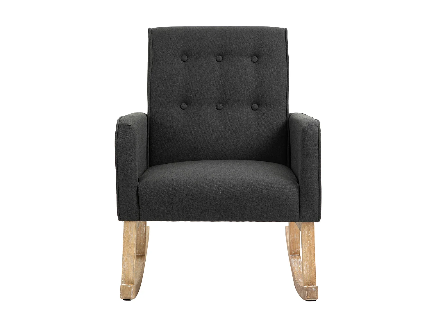 Fauteuil à bascule - Tissu - Gris foncé - Dream