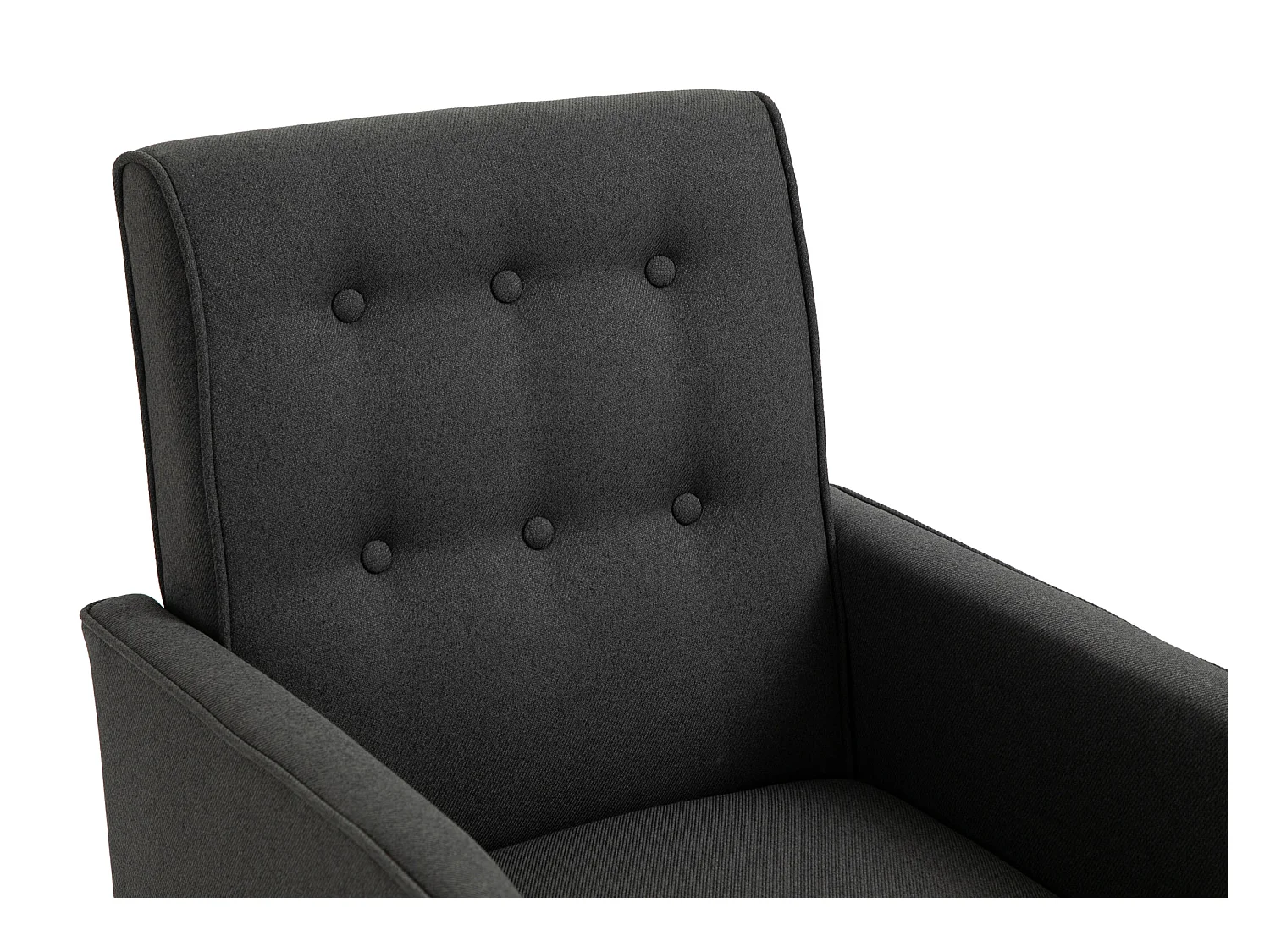 Fauteuil à bascule - Tissu - Gris foncé - Dream