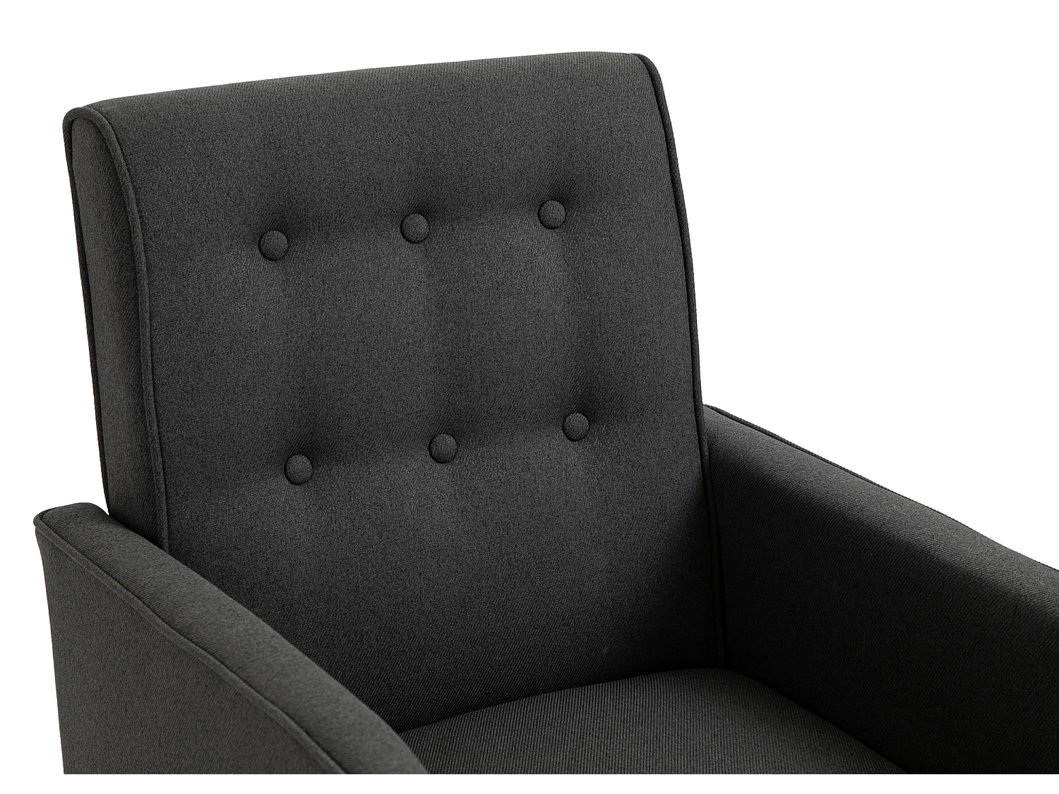 Fauteuil à bascule - Tissu - Gris foncé - Dream