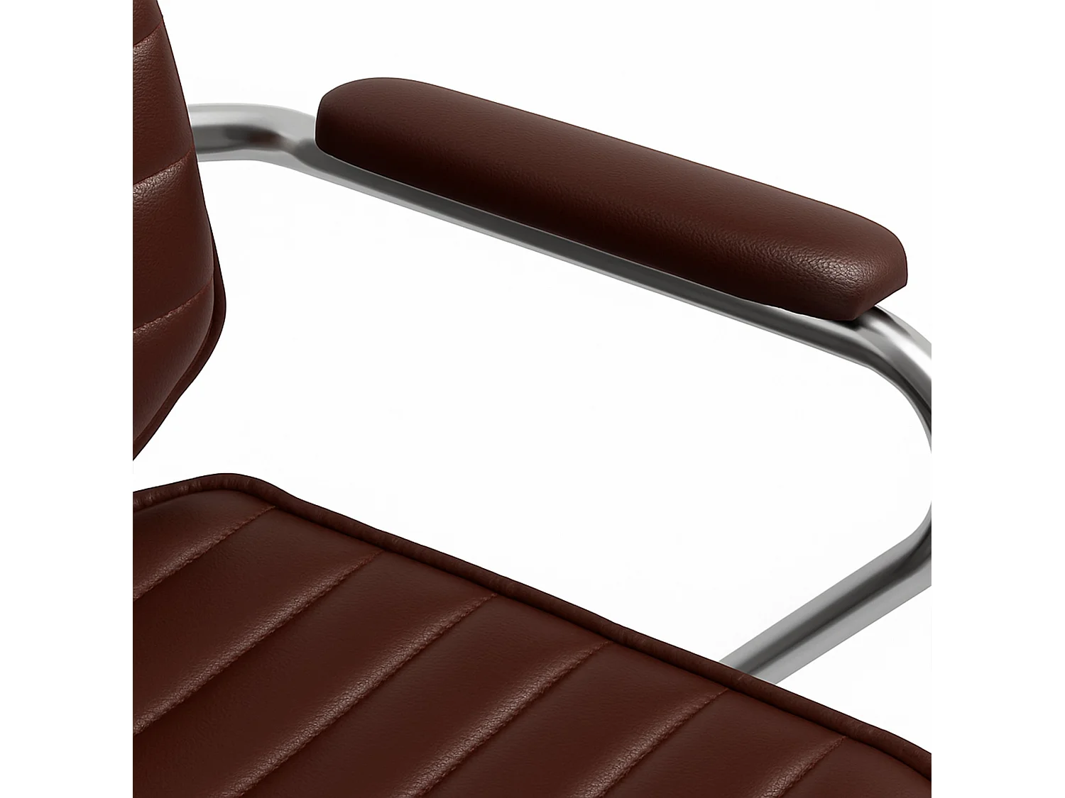 Chaise de bureau - Similicuir - Bordeaux - Rako