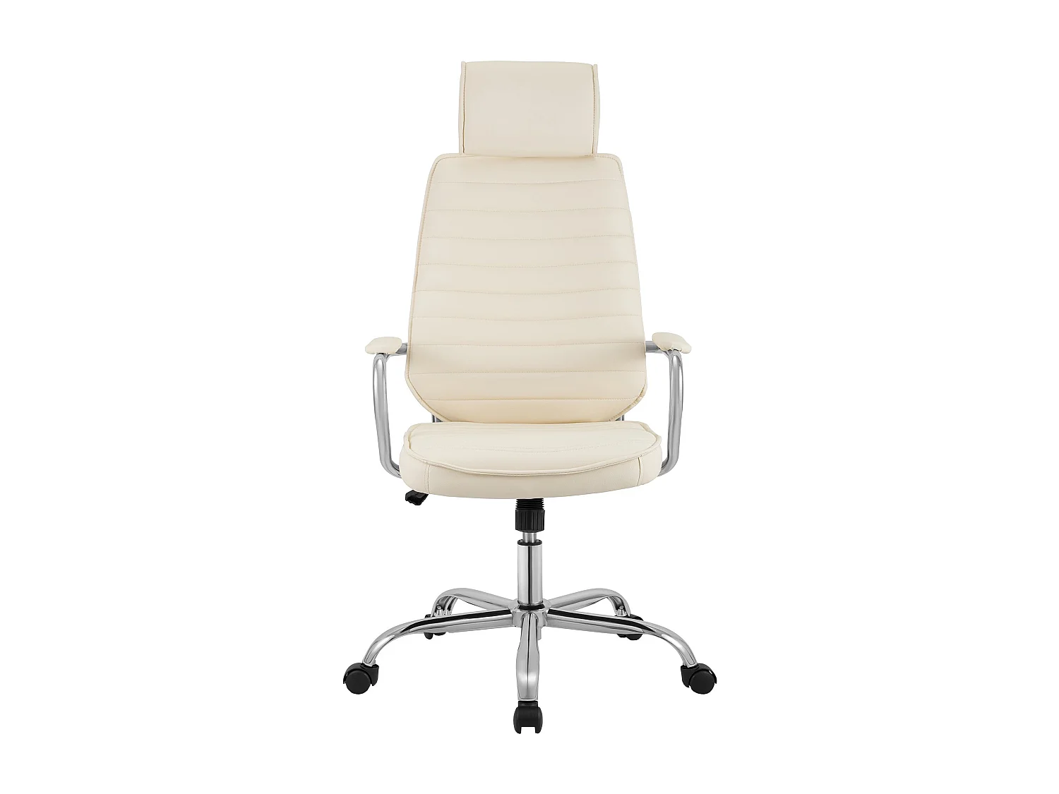 Bureaustoel - Kunstleer - creme - Rako