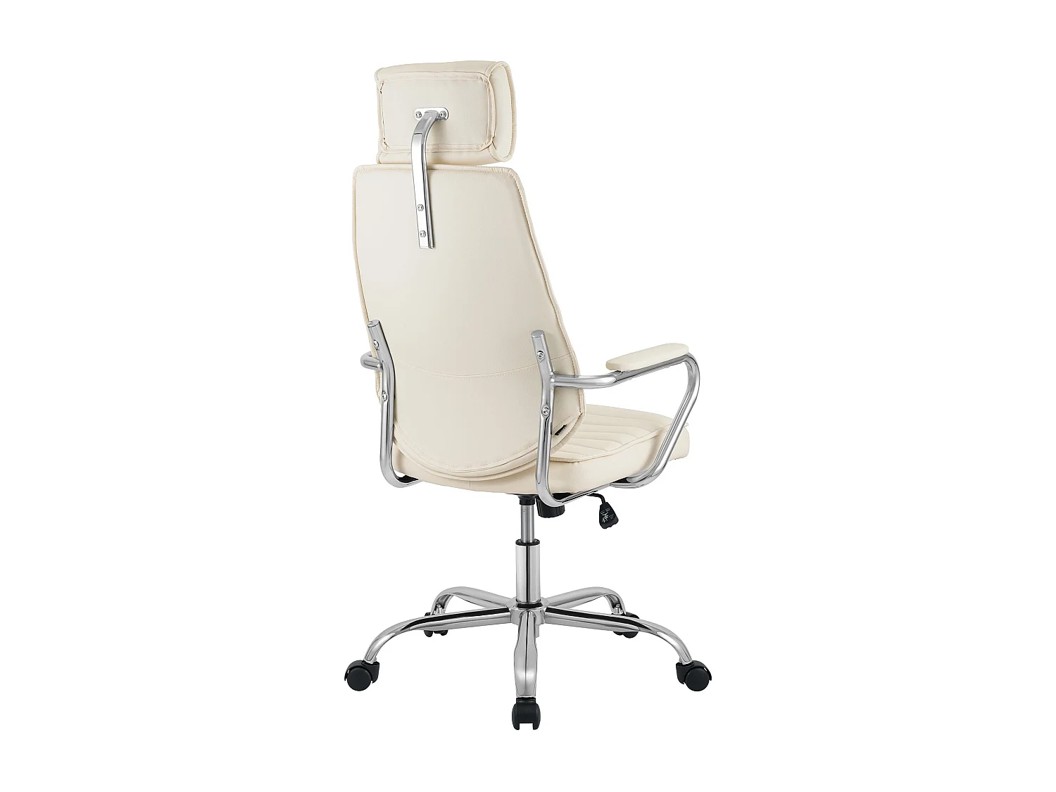 Bureaustoel - Kunstleer - creme - Rako