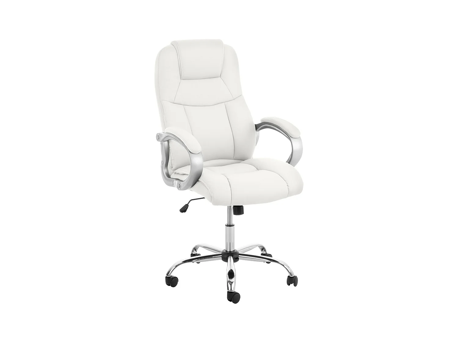 Chaise de bureau - Similicuir - Blanc - Apoll XL