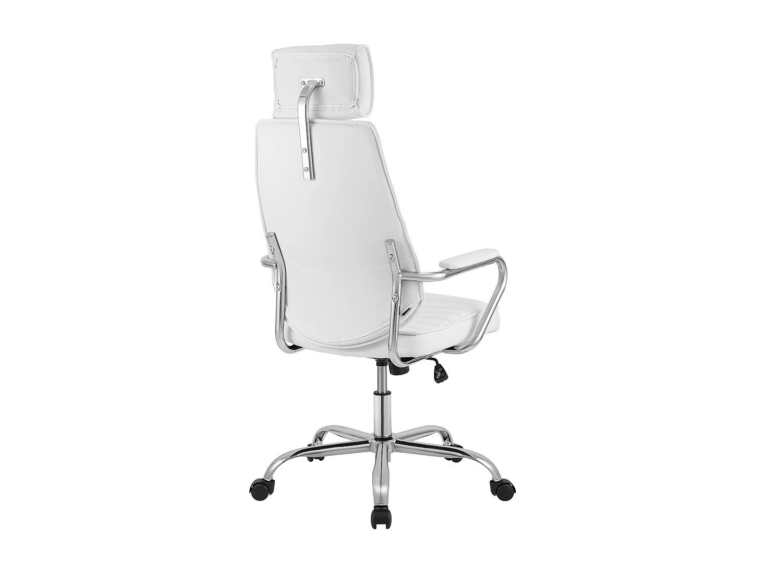 Chaise de bureau - Similicuir - Blanc - Rako
