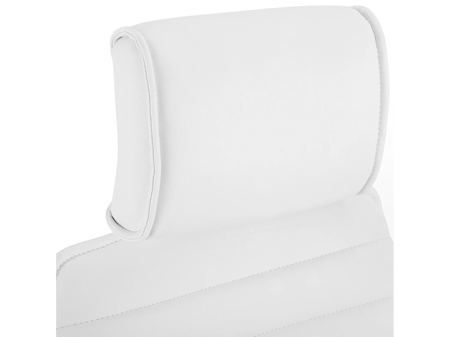 Chaise de bureau - Similicuir - Blanc - Rako