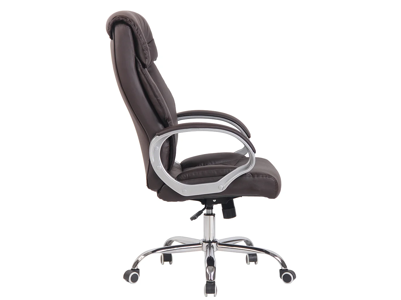 Chaise de bureau - Similicuir & Métal - Marron - Torro