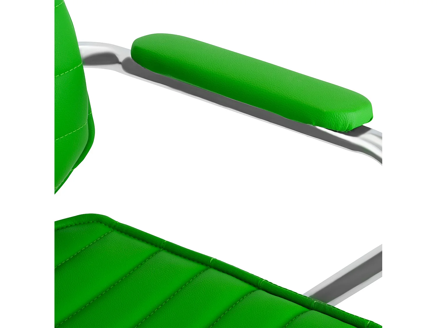 Chaise de bureau - Similicuir - Vert - Rako