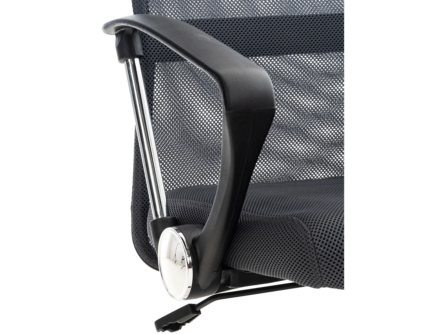 Bureaustoel - Kunstleer & Metaal in chroomoptiek - grijs - Washington