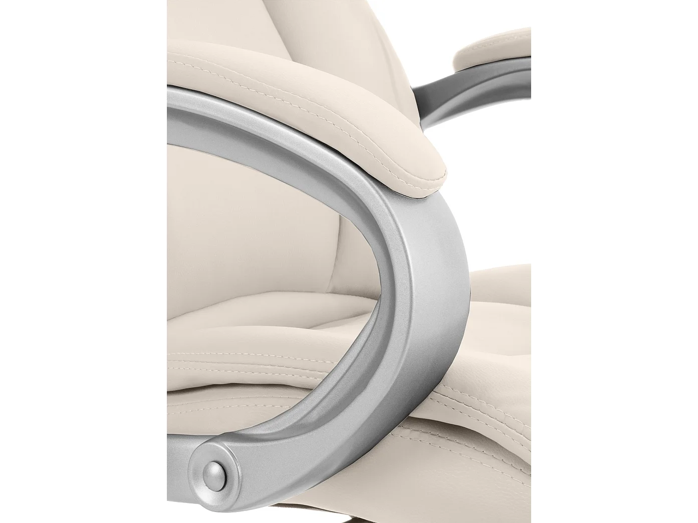 Bureaustoel - Kunstleer - creme - Apoll XL