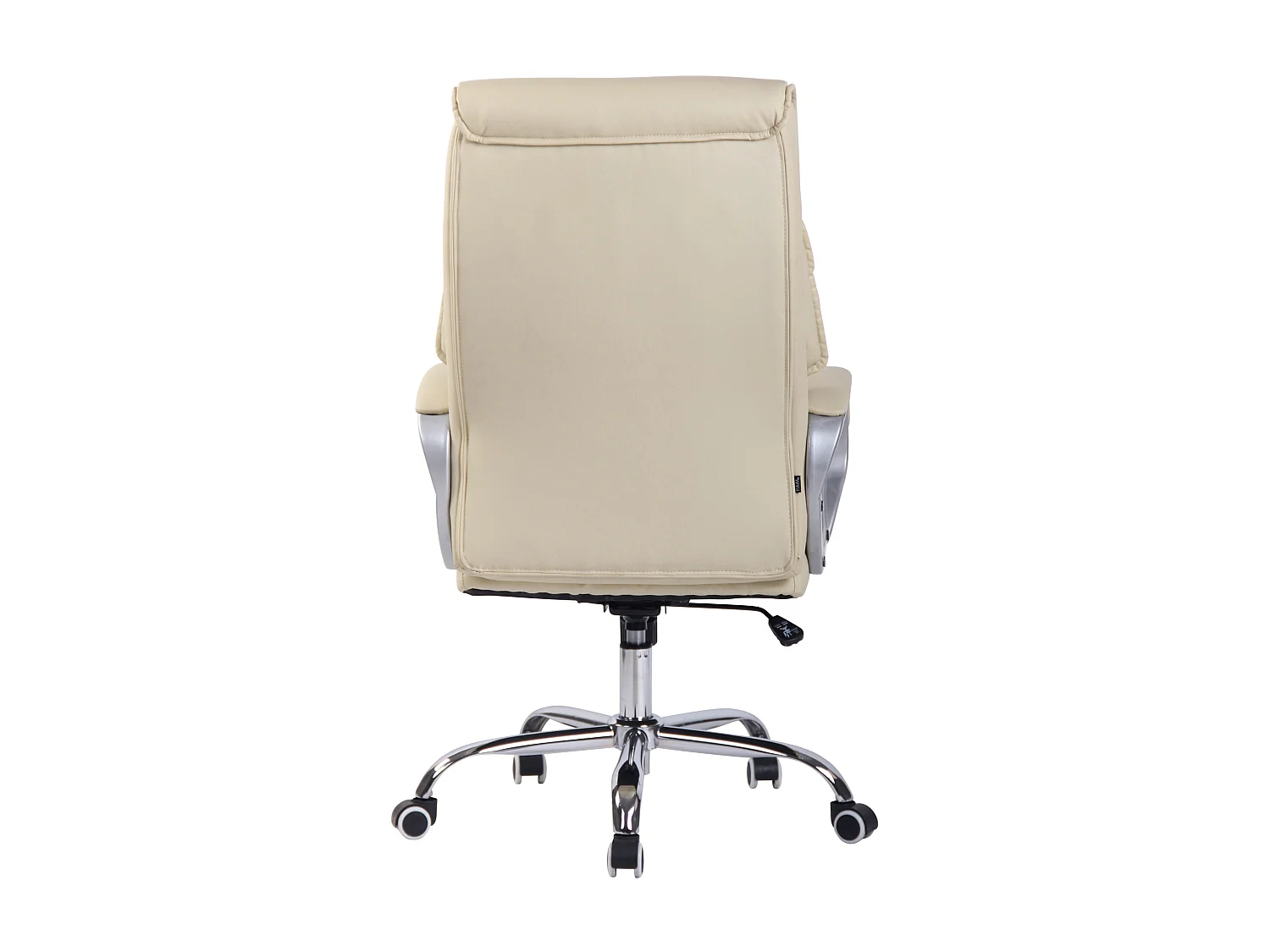 Chaise de bureau - Similicuir & Métal - Crème - Torro