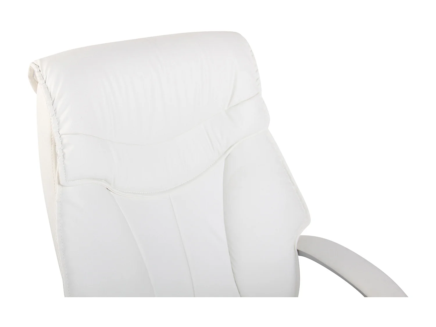 Chaise de bureau - Similicuir & Métal - Blanc - Torro